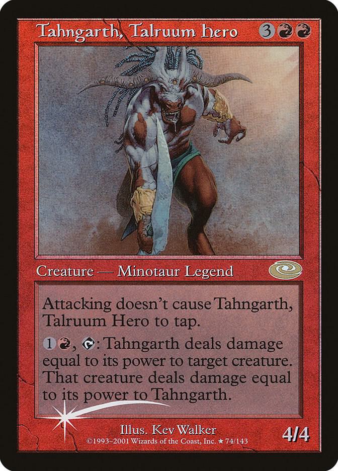 Tahngarth, Talruum Hero (Alt. Art Foil) (74) [Planeshift]