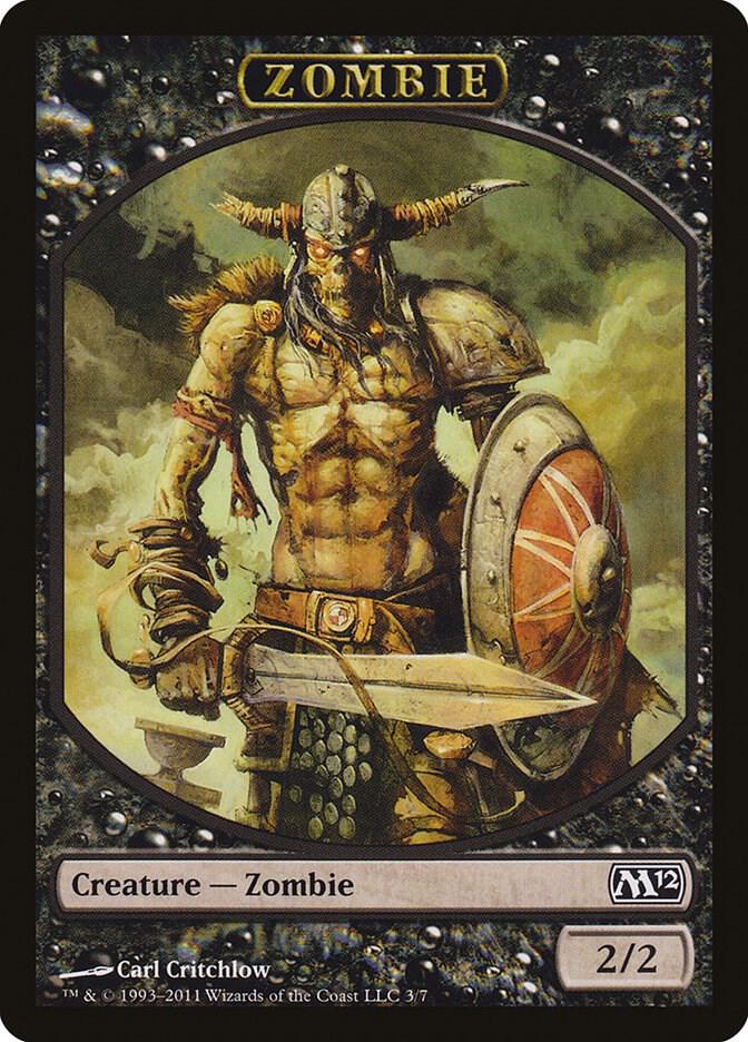 Zombie Token (3) [Magic 2012]