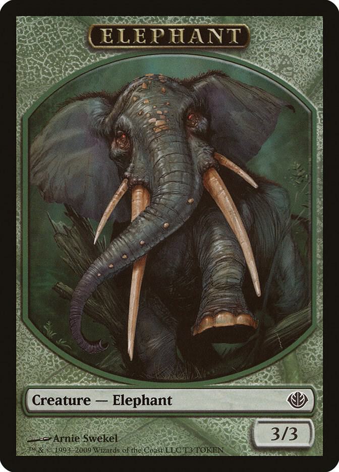 Elephant Token (T3) [Duel Decks: Garruk vs. Liliana]