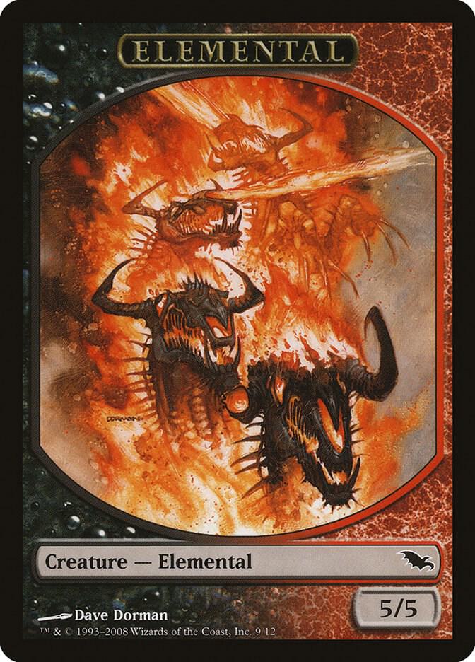 Elemental Token (9) [Shadowmoor]