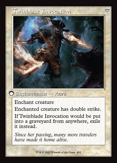 Twinblade Geist (Retro Frame) (452) [Innistrad Remastered] Reverse