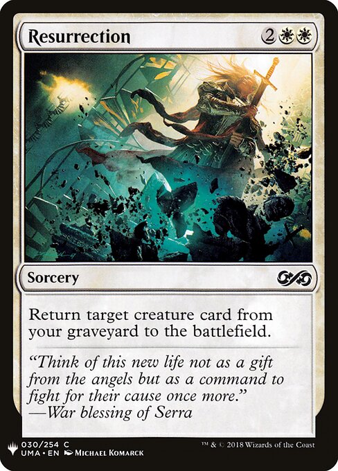 Resurrection (UMA-30) [The List]