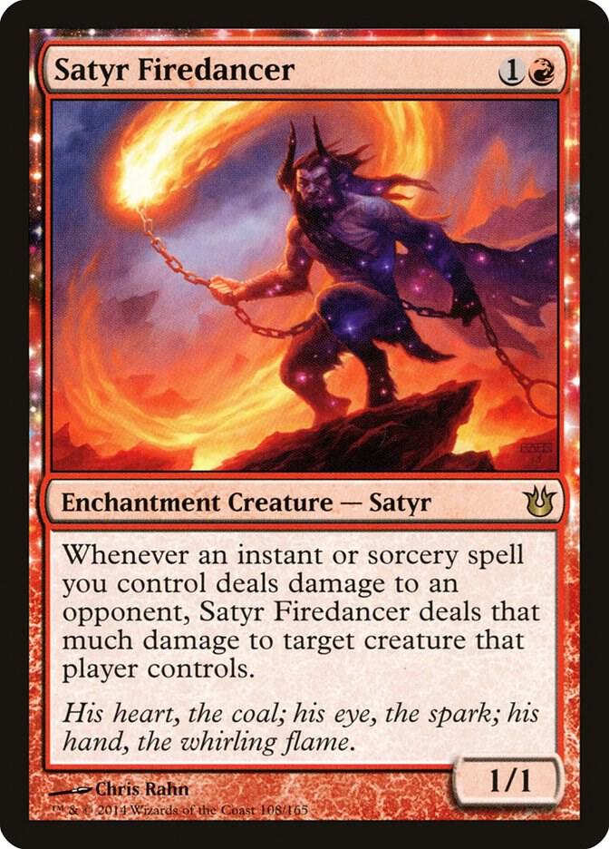 Satyr Firedancer (108) [Born of the Gods]