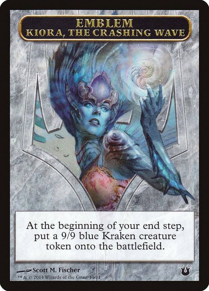 Emblem - Kiora, the Crashing Wave (11) [Born of the Gods]