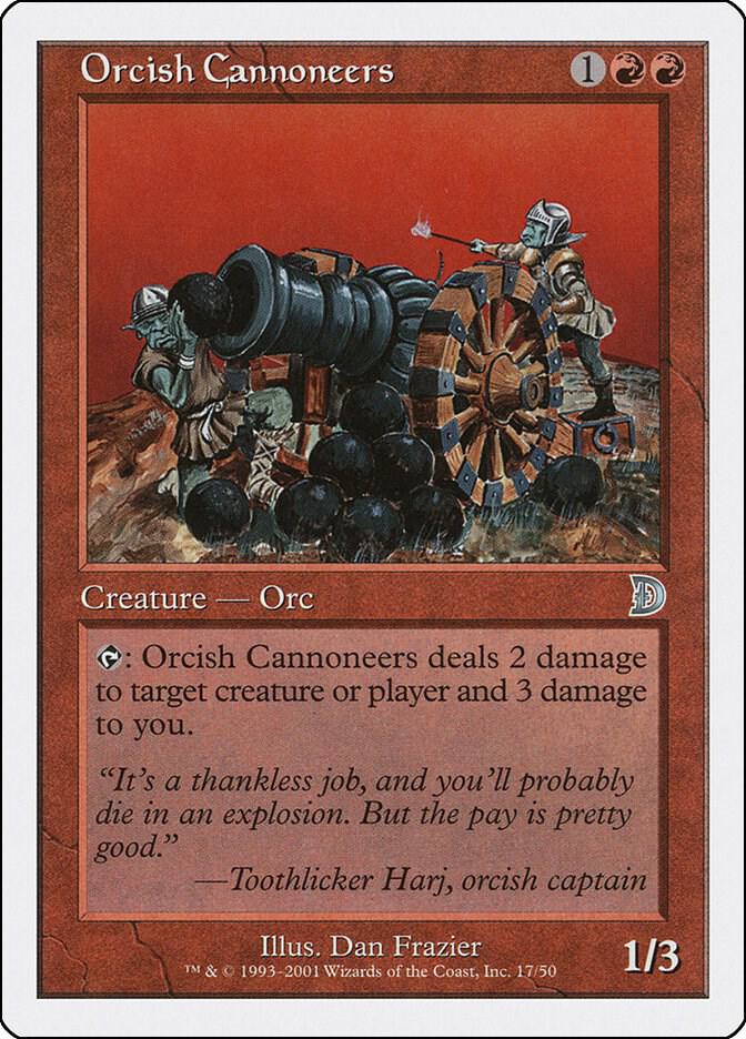 Orcish Cannoneers (17) [Deckmasters]