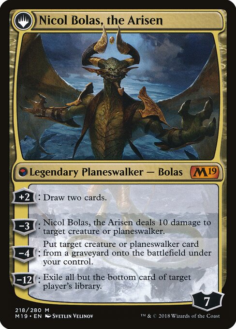 Nicol Bolas, the Ravager (218) [Core Set 2019] Reverse