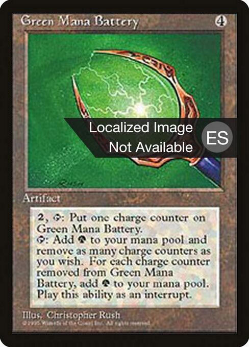 Green Mana Battery (323) [Fourth Edition Foreign Black Border]