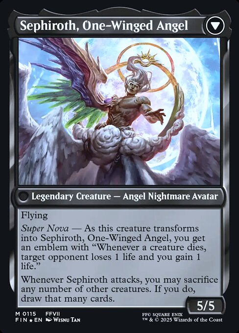 Sephiroth, Fabled SOLDIER (115) [Prerelease Cards] Reverse