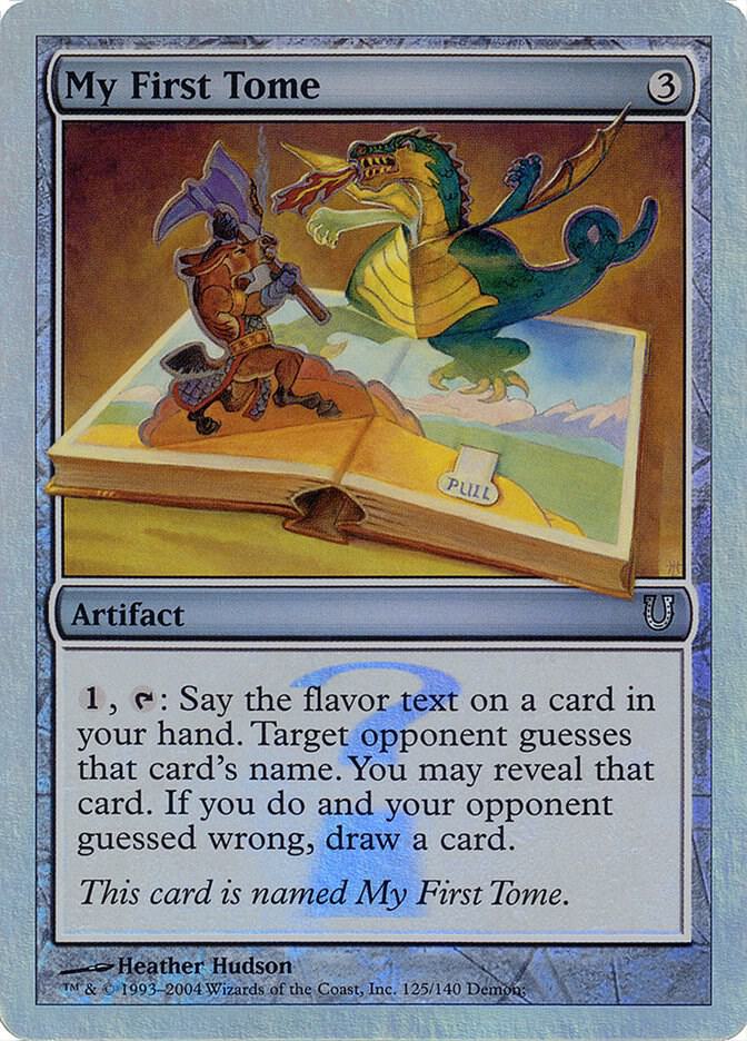 My First Tome (Alternate Foil) (125) [Unhinged]