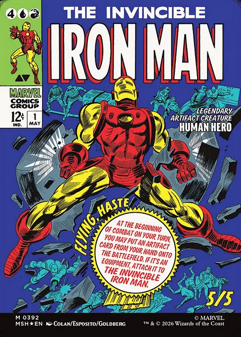Tony Stark (Borderless) (0392) [Marvel Super Heroes] Reverse