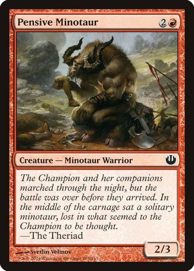 Pensive Minotaur (105) [Journey into Nyx]