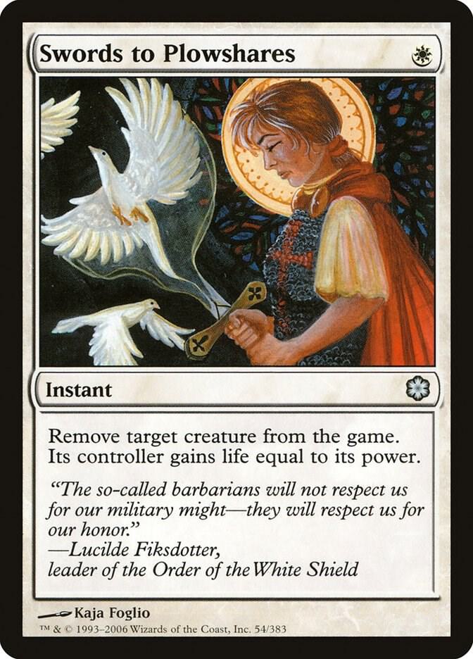 Swords to Plowshares (54) [Coldsnap Theme Decks]