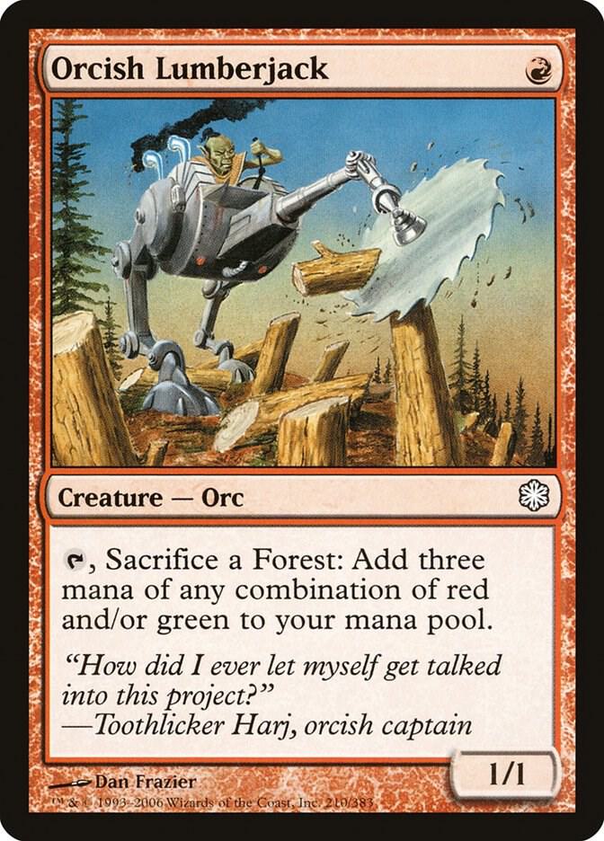 Orcish Lumberjack (210) [Coldsnap Theme Decks]