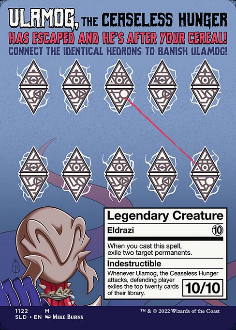 Ulamog, the Ceaseless Hunger (1122) [Secret Lair Drop] [Borderless] Reverse