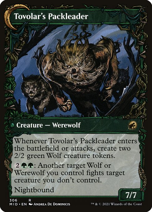 Tovolar's Huntmaster (Showcase) (306) [Innistrad: Midnight Hunt] [Showcase] Reverse