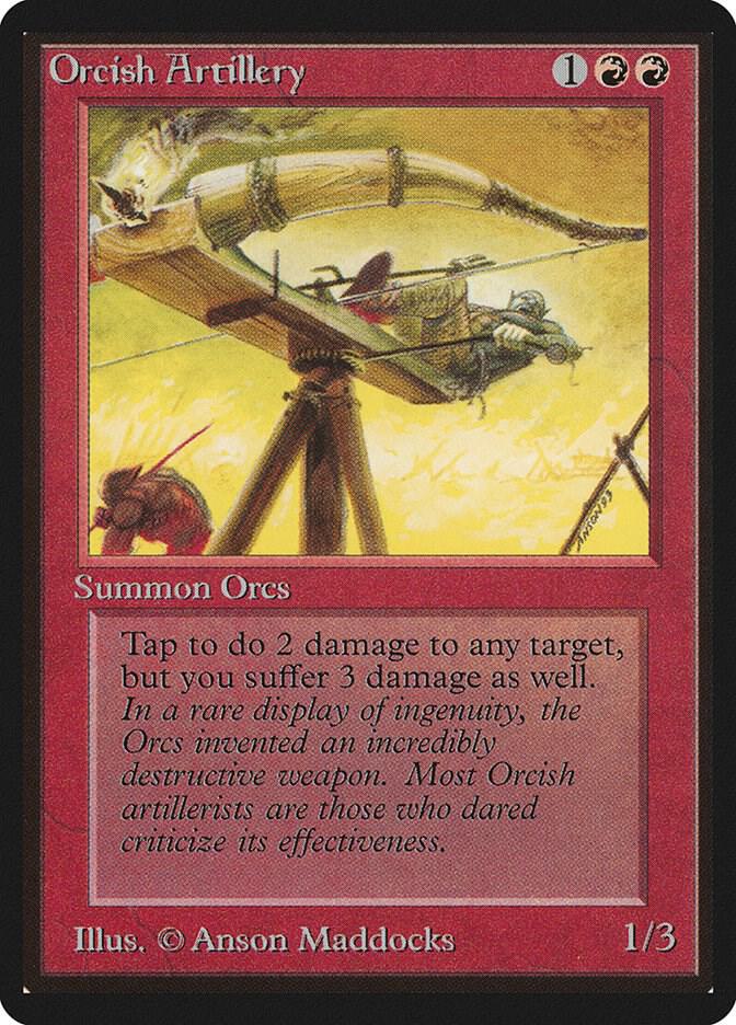 Orcish Artillery (166) [Limited Edition Beta]