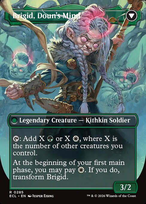 Brigid, Clachan's Heart (Borderless) (285) [Lorwyn Eclipsed] Reverse