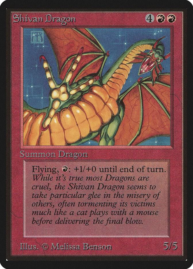 Shivan Dragon (175) [Limited Edition Beta]