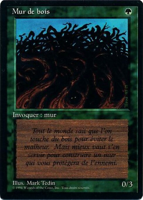Wall of Wood (226) [Foreign Black Border]