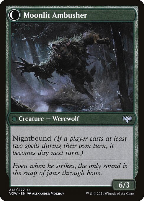 Oakshade Stalker (212) [Innistrad: Crimson Vow] Reverse