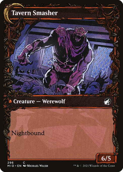 Tavern Ruffian (Showcase) (296) [Innistrad: Midnight Hunt] [Showcase] Reverse