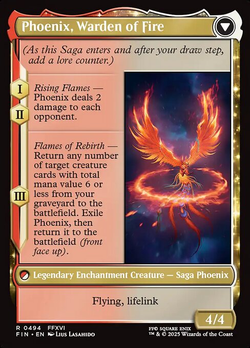 Joshua, Phoenix's Dominant (Extended Art) (494) [Final Fantasy] Reverse