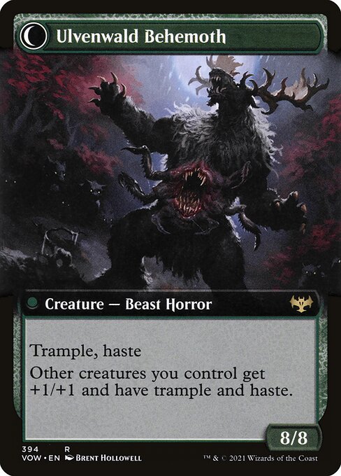 Ulvenwald Oddity (Extended Art) (394) [Innistrad: Crimson Vow] [Extended Art] Reverse