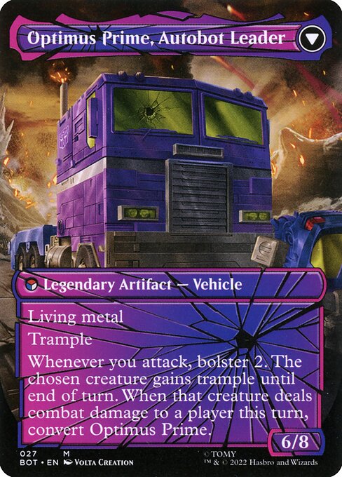 Optimus Prime, Hero (Shattered Glass) (27) [Transformers] [Borderless] Reverse