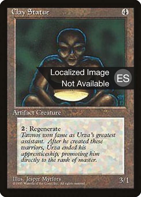 Clay Statue (305) [Fourth Edition Foreign Black Border]
