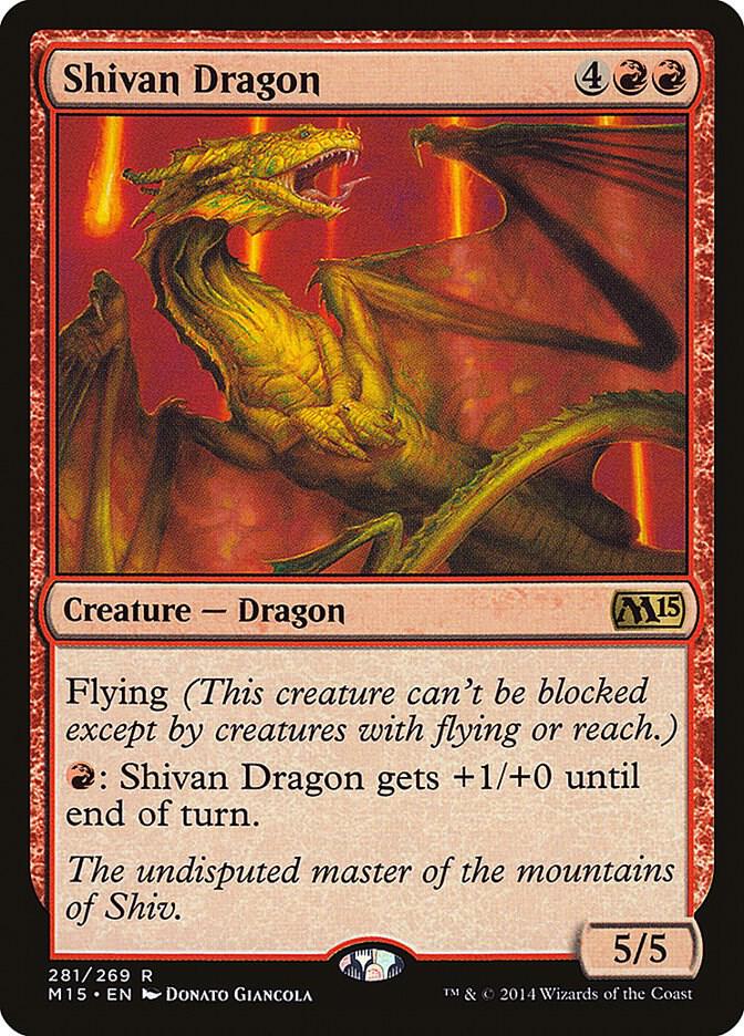 Shivan Dragon (281) [Magic 2015]