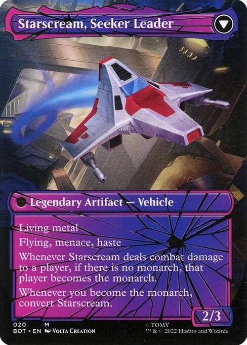 Starscream, Power Hungry (Shattered Glass) (20) [Transformers] [Borderless] Reverse