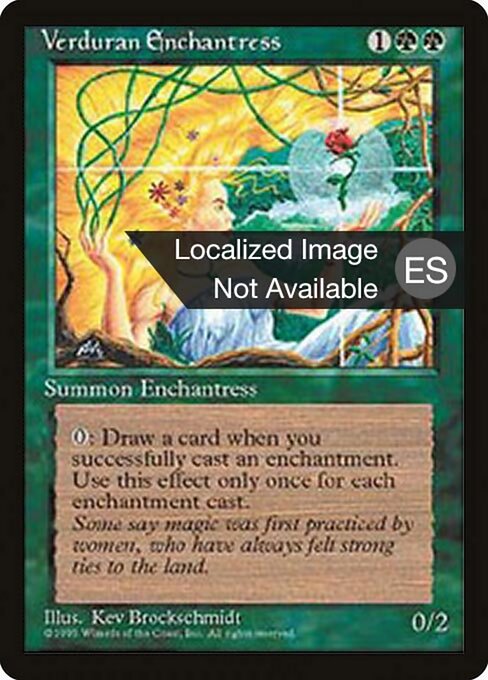 Verduran Enchantress (281) [Fourth Edition Foreign Black Border]