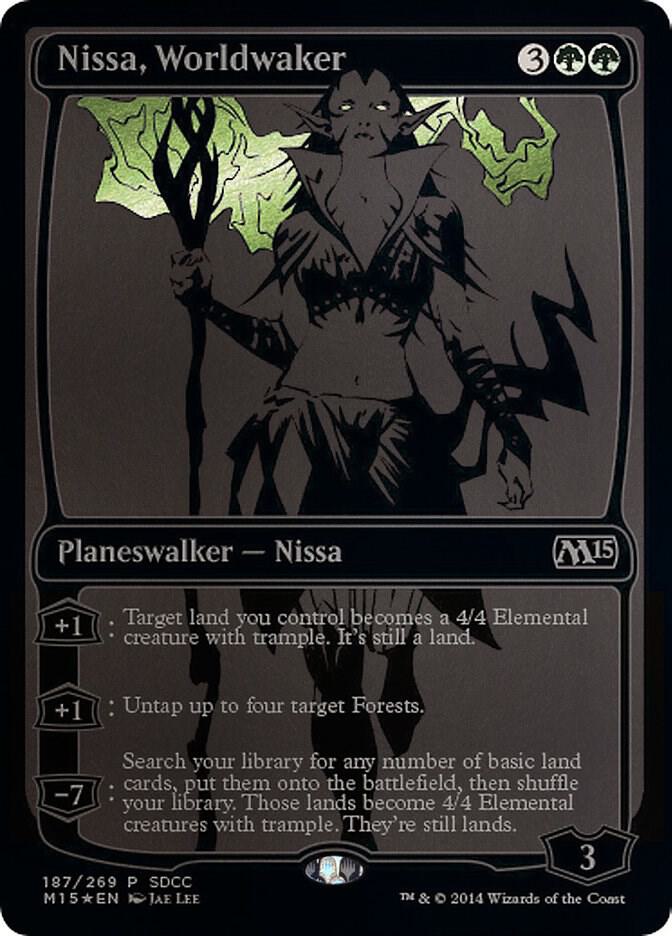 Nissa, Worldwaker (SDCC 2014 Exclusive) (187) [Media Promos]