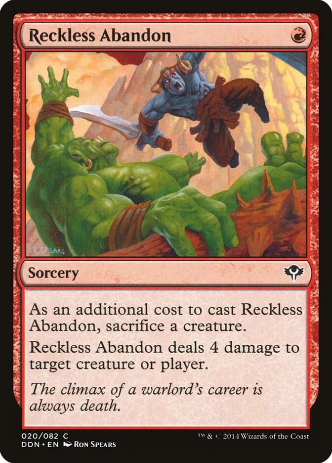 Reckless Abandon (20) [Duel Decks: Speed vs. Cunning]