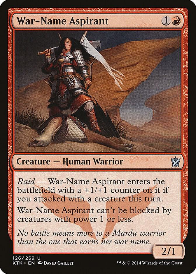 War-Name Aspirant (126) [Khans of Tarkir]