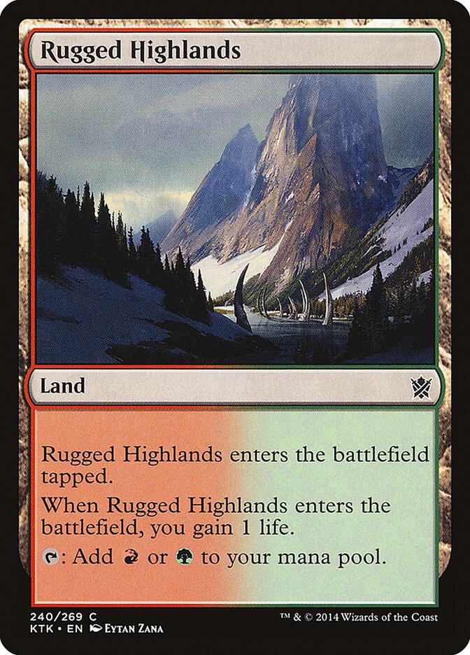 Rugged Highlands (240) [Khans of Tarkir]