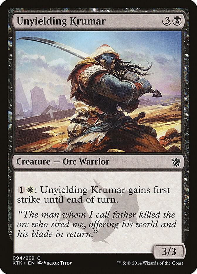 Unyielding Krumar (94) [Khans of Tarkir]