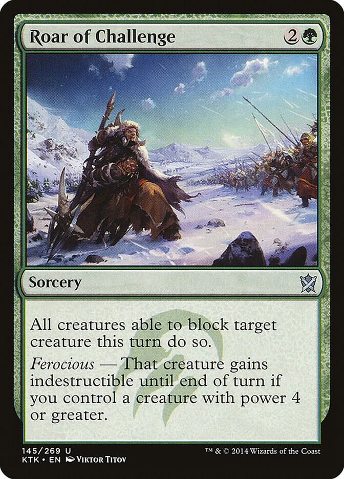Roar of Challenge (145) [Khans of Tarkir]