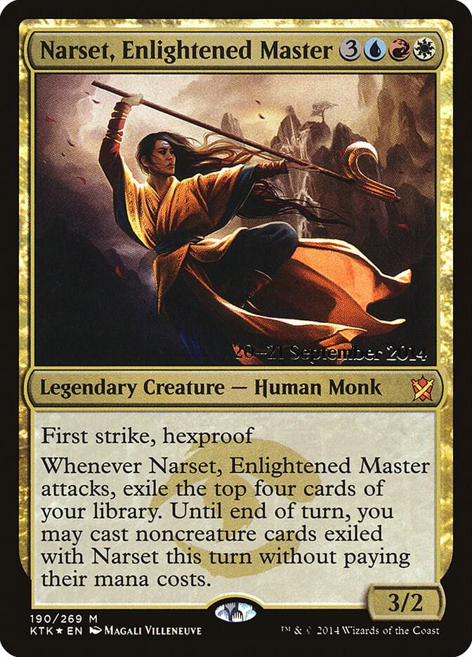 Narset, Enlightened Master (190) [Prerelease Cards]