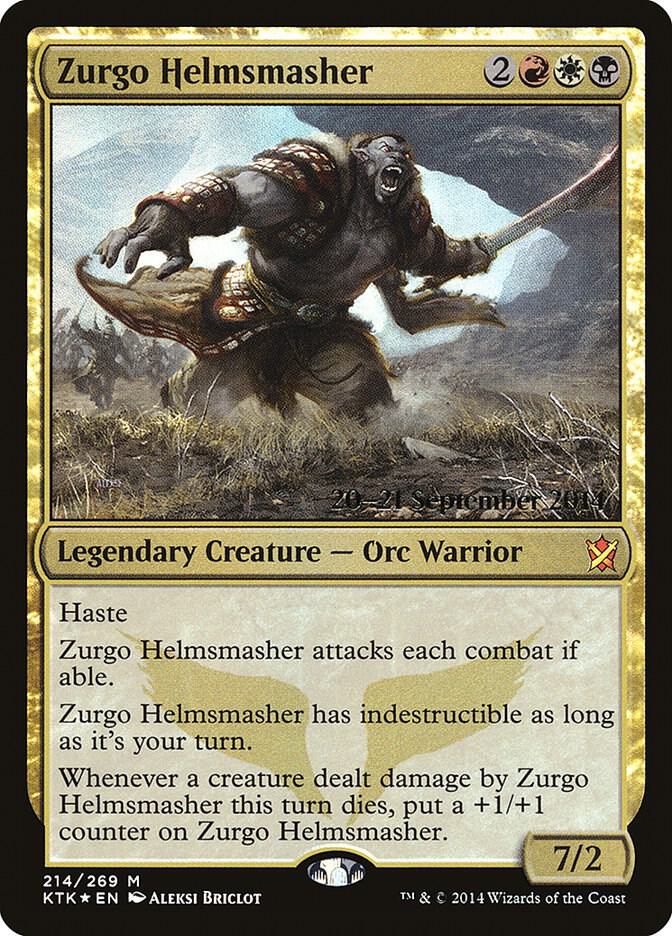 Zurgo Helmsmasher (214) [Prerelease Cards]