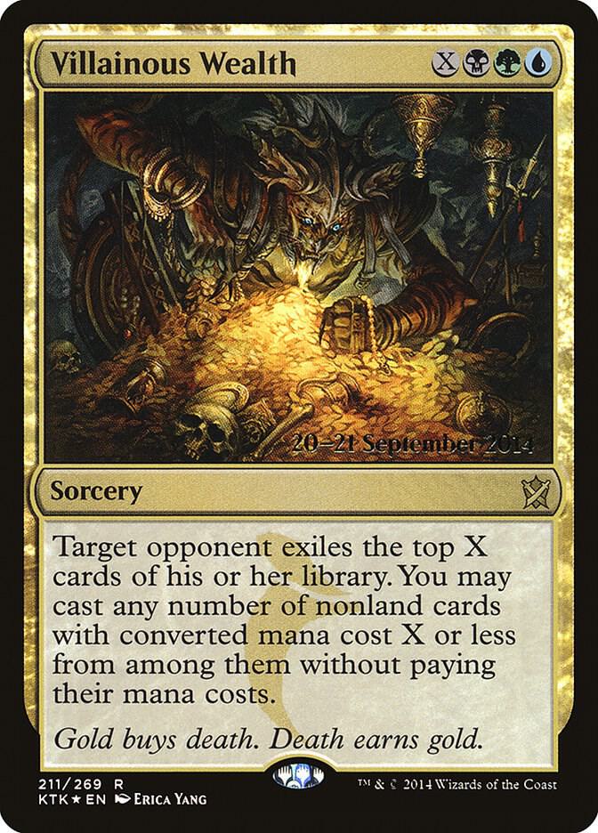 Villainous Wealth (211) [Prerelease Cards]