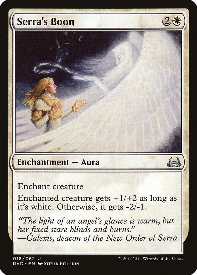Serra's Boon (18) [Duel Decks: Anthology]