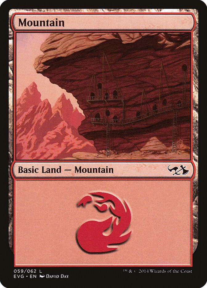 Mountain (059) (EVG) [Duel Decks: Anthology]