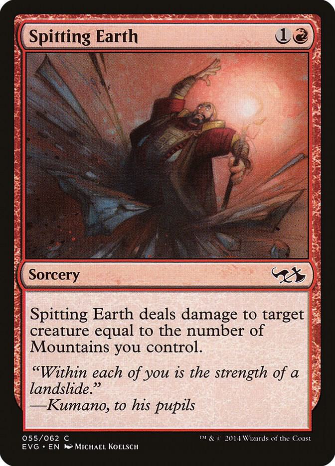 Spitting Earth (55) [Duel Decks: Anthology]