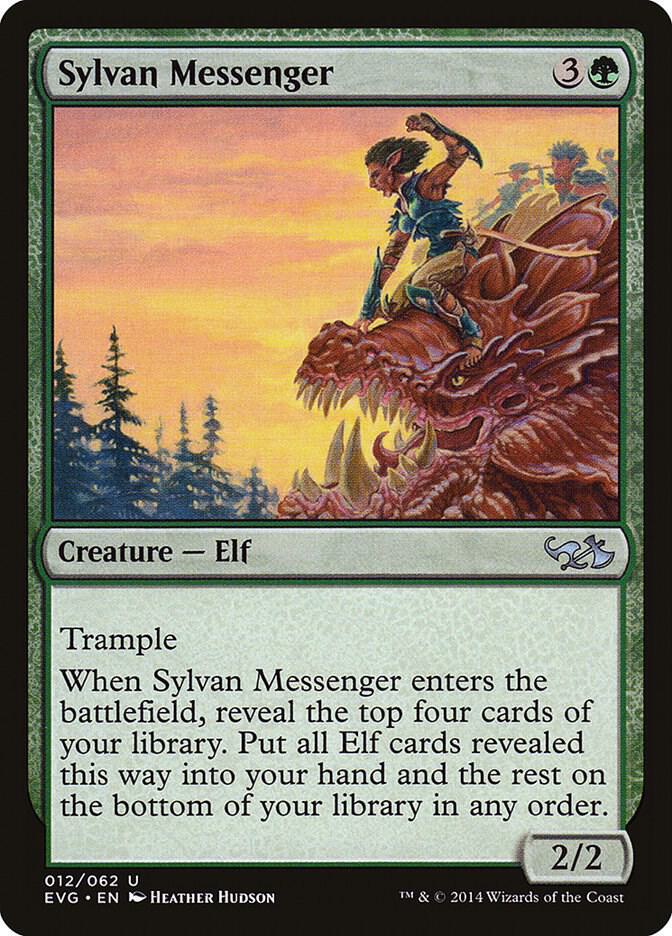Sylvan Messenger (12) [Duel Decks: Anthology]
