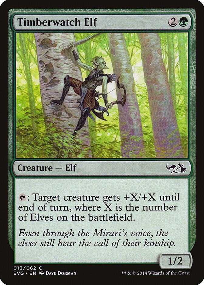 Timberwatch Elf (13) [Duel Decks: Anthology]