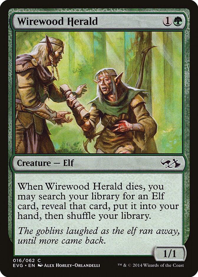 Wirewood Herald (16) [Duel Decks: Anthology]