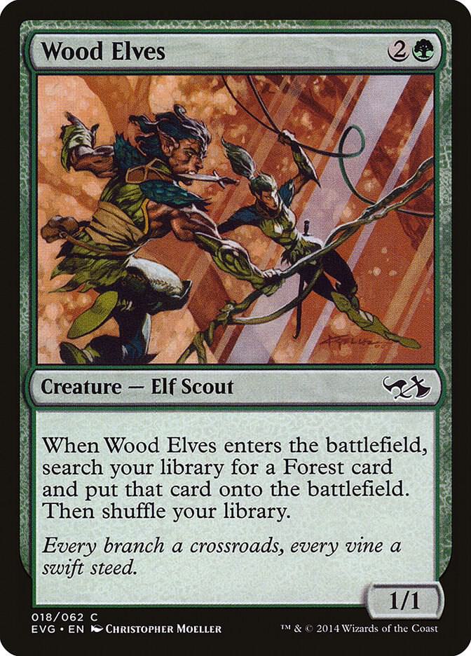 Wood Elves (18) [Duel Decks: Anthology]