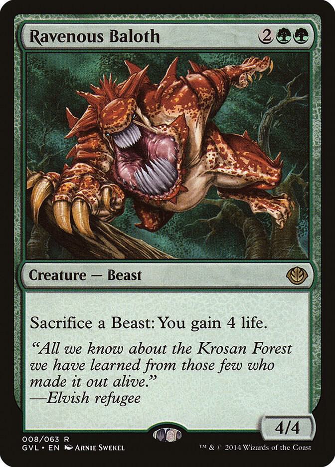 Ravenous Baloth (8) [Duel Decks: Anthology]