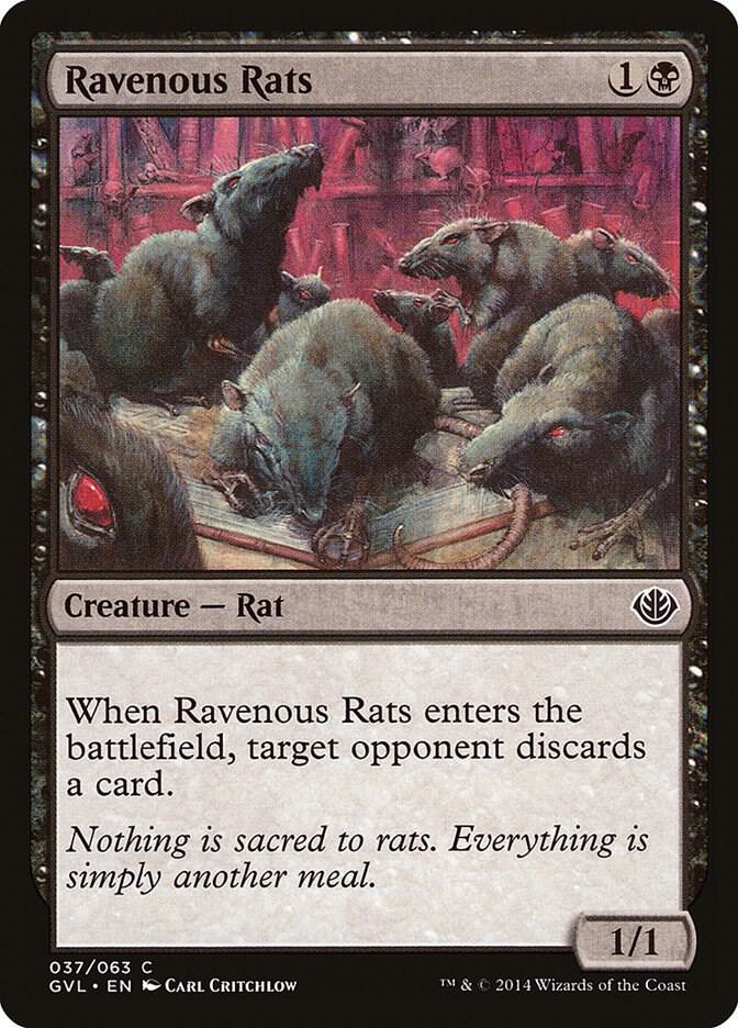 Ravenous Rats (37) [Duel Decks: Anthology]
